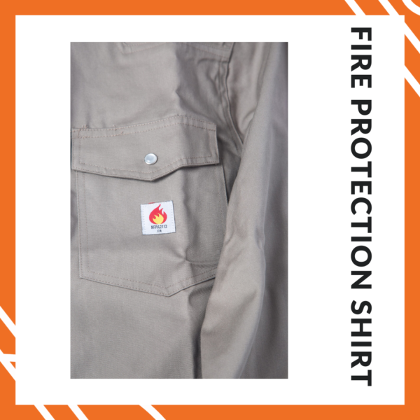 Fire Protection Shirt for Firefighters and Industrial Workers | Robust and Durable Design